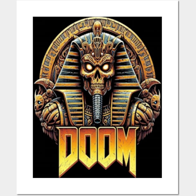 Doom Egyptian Pharaoh Collection 3# Wall Art by The Doom Guy